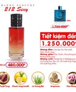 Nước Hoa Unisex Charme 212 Sexy 50ml