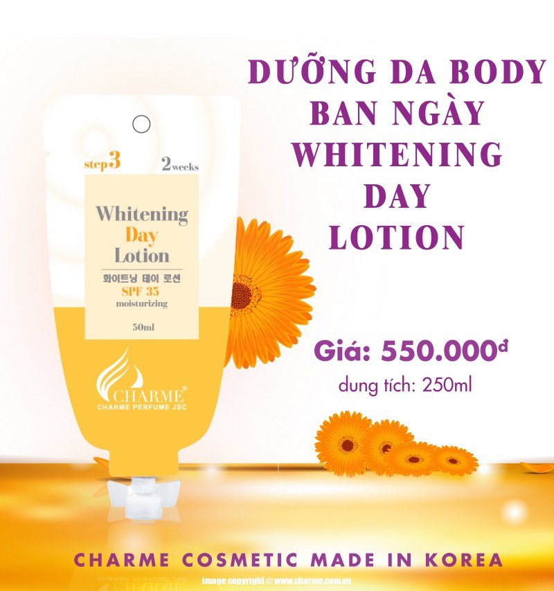 Kem Dưỡng Body Ban Ngày 250ml - Charme Korea