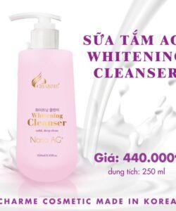 Sữa Tắm Charme Whitening Cleanser Ag+ Hàn Quốc 250ml