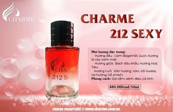 Nước Hoa Unisex Charme 212 Sexy 50ml