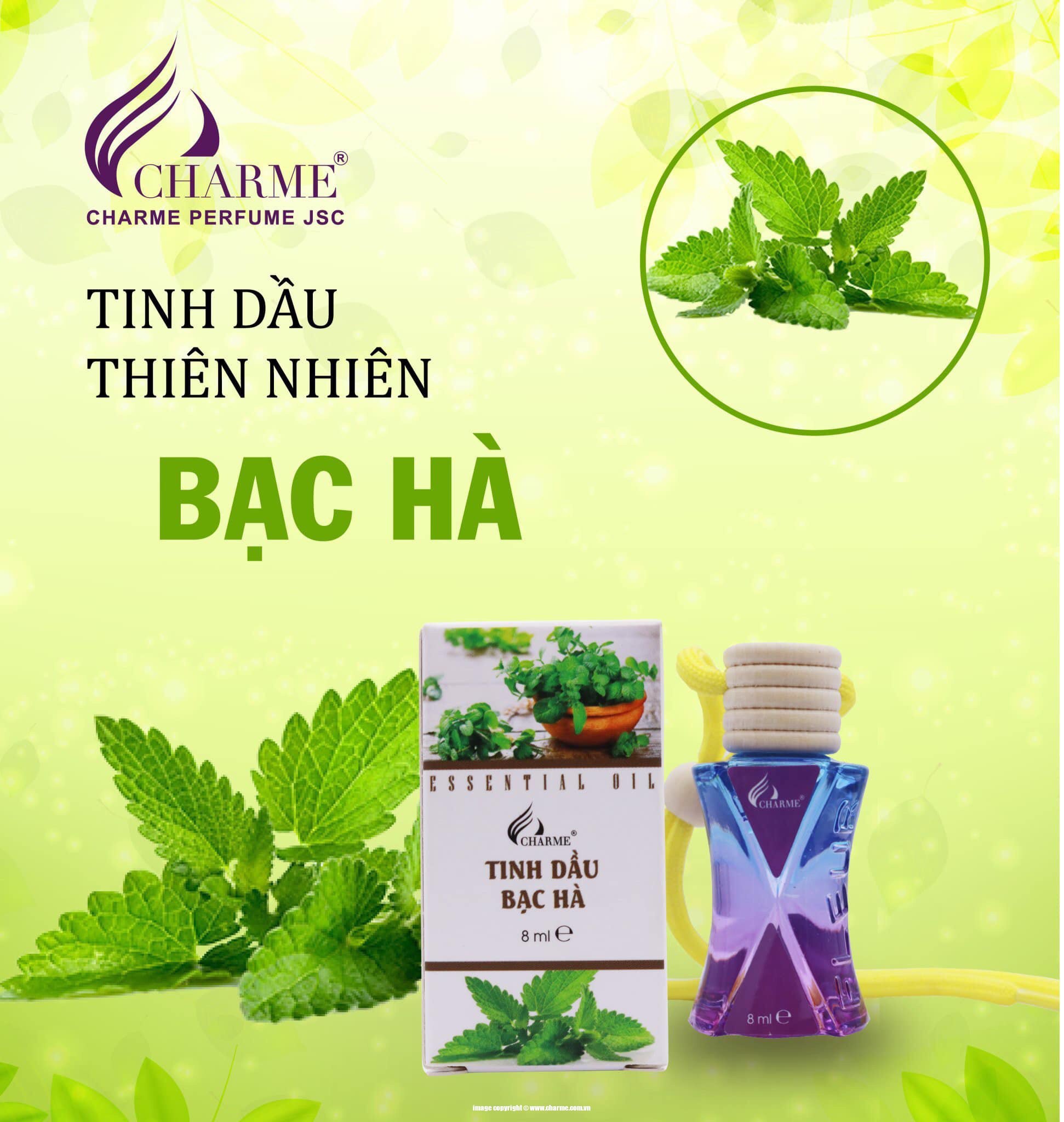 Tinh Dầu Thiên Nhiên Charme Hương Bạc Hà