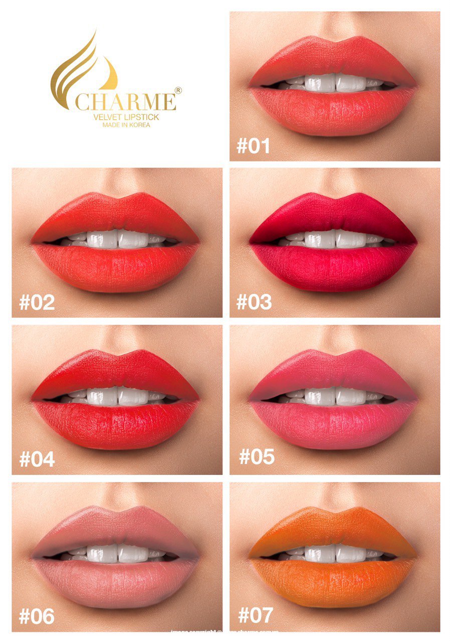 Son Sáp Charme Velvet Lipstick Chính Hãng Không Trì - Made in Korea