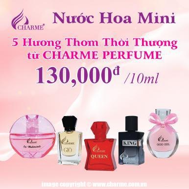 Bộ Set Nước Hoa Charme Mini (5 chai x 10ml)