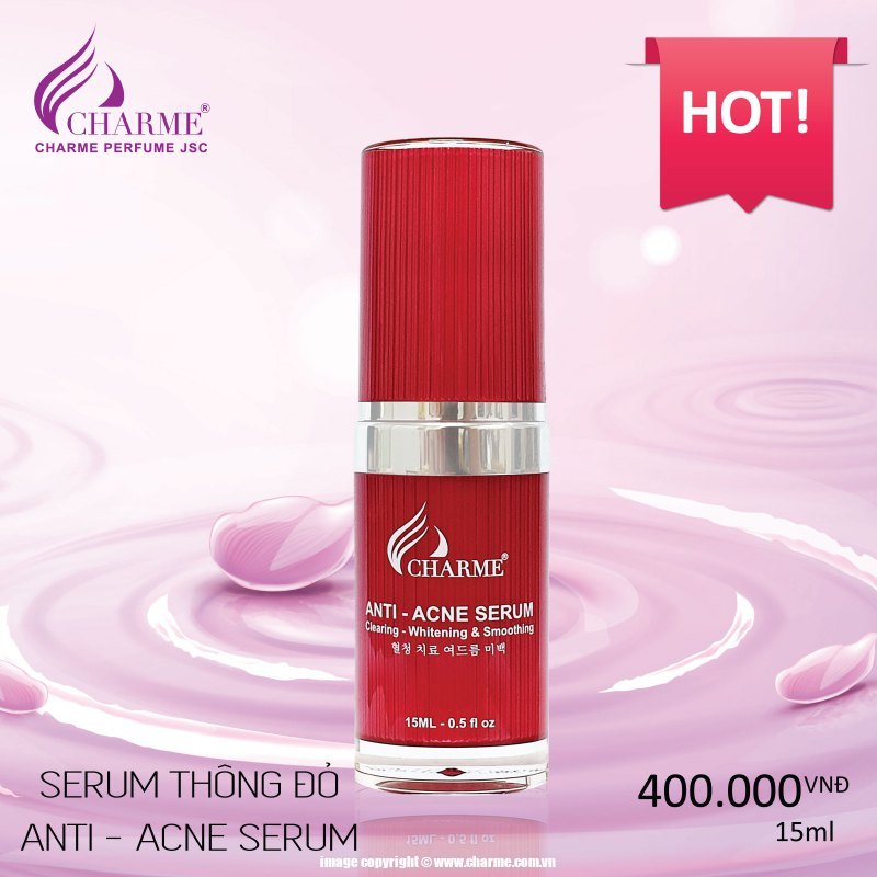 Serum Thông Đỏ Trắng Da Ngừa Mụn Charme Anti Acne Whitening Cream