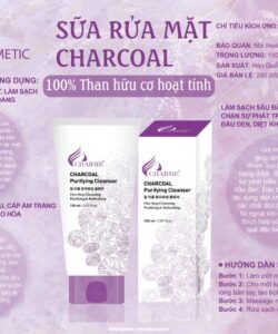 Sửa Rửa Mặt Than Charme Organic Charcoal 100ml