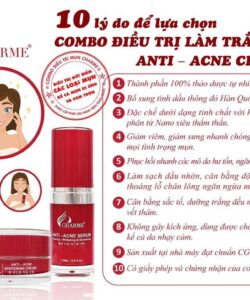 Kem Trị Mụn Trắng Da Thông Đỏ Charme Anti Acne Whitening Cream
