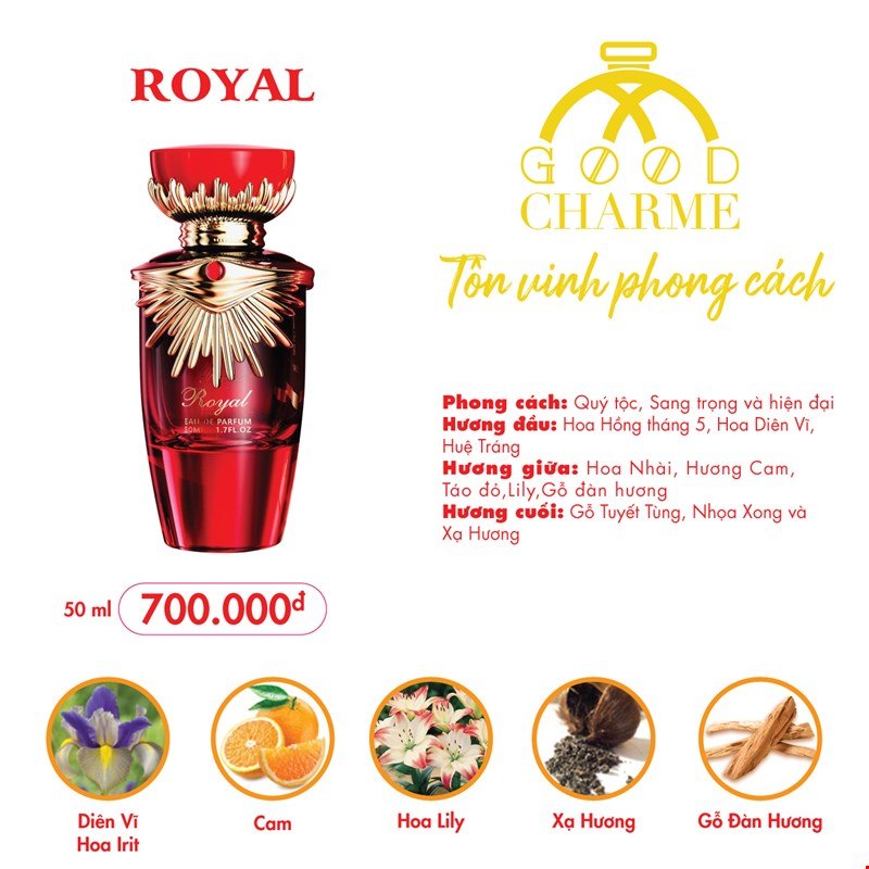 Nước Hoa Nữ Good Charme Royal 50ml » CHARME PERFUME