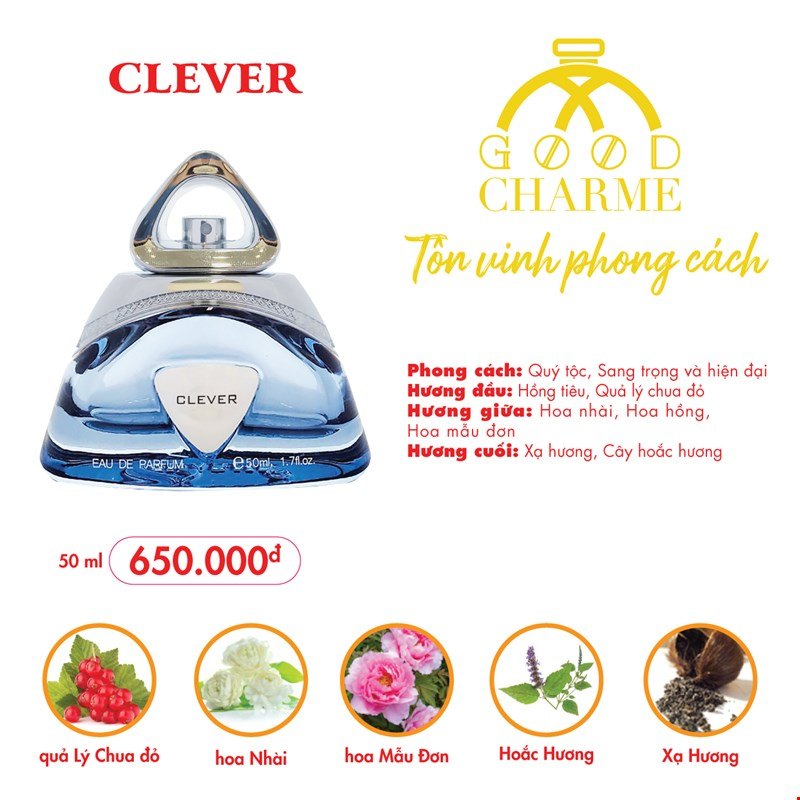 Nước Hoa Nữ Good Charme Clever 50ml