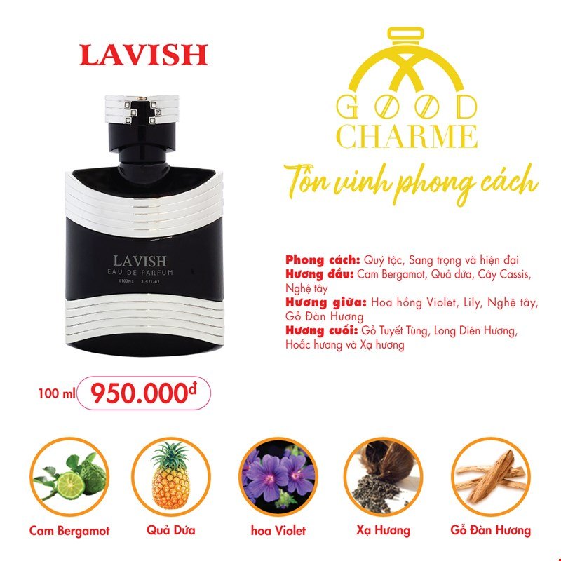 Nước Hoa Nam Good Charme Lavish 100ml