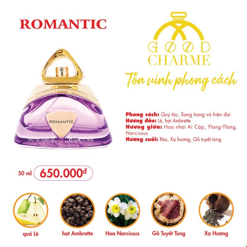 Nước Hoa Nữ Good Charme Romantic 50ml » CHARME PERFUME