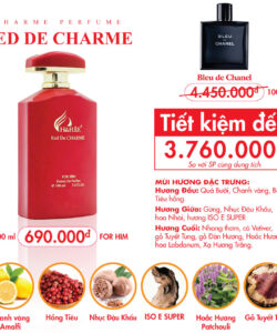 Nước Hoa Nam Charme Red De Charme 100ml