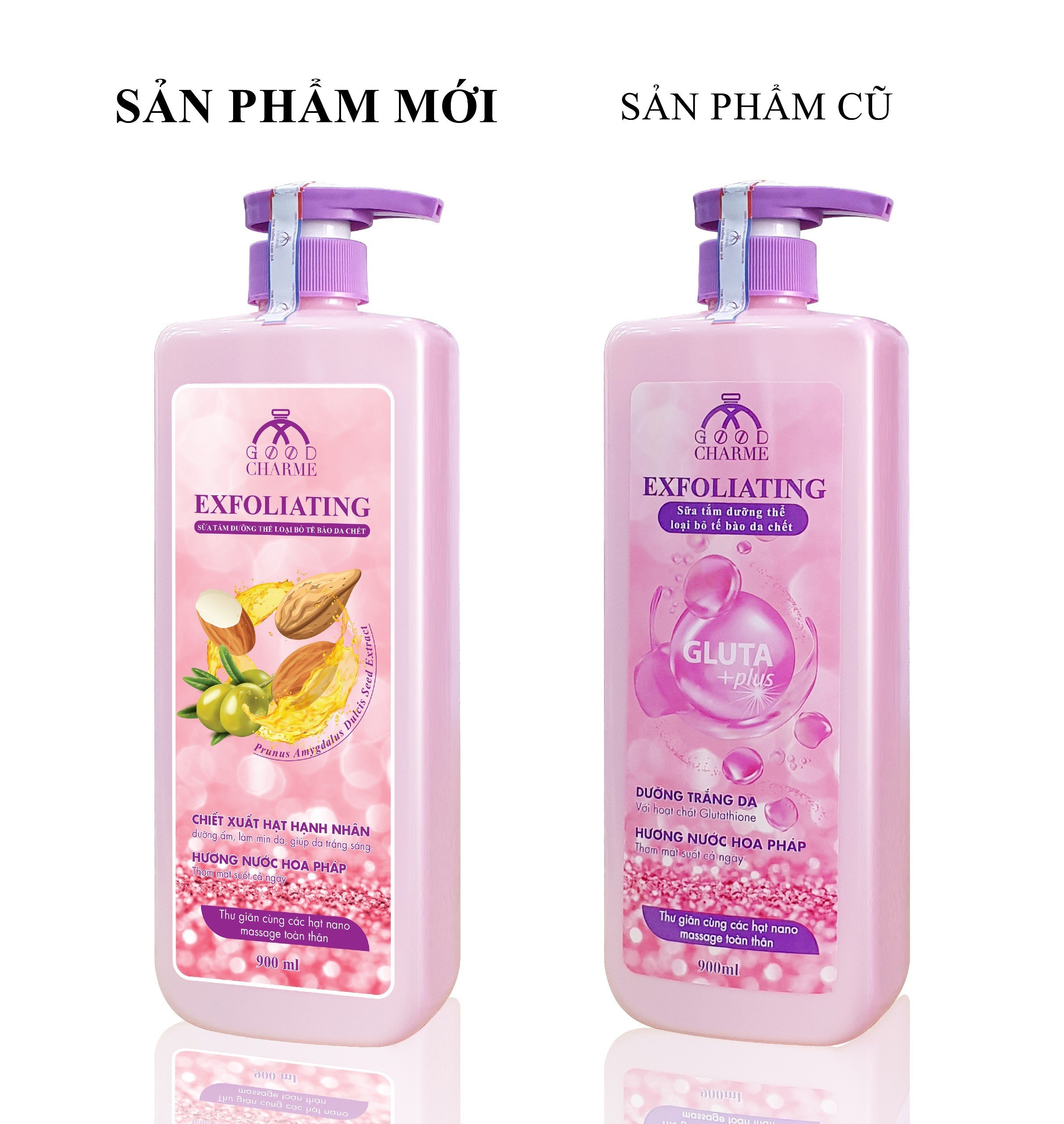 Sữa Tắm Tẩy Tế Bào Da Chết Charme Exfoliating 900ml