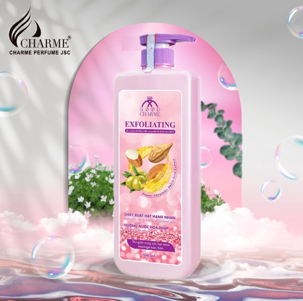 Sữa Tắm Tẩy Tế Bào Da Chết Charme Exfoliating 900ml