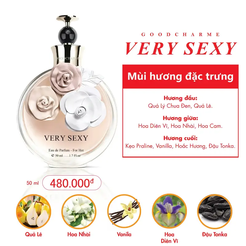 Hình ảnh cho Nước hoa Nữ Good Charme Very Sexy 50ml