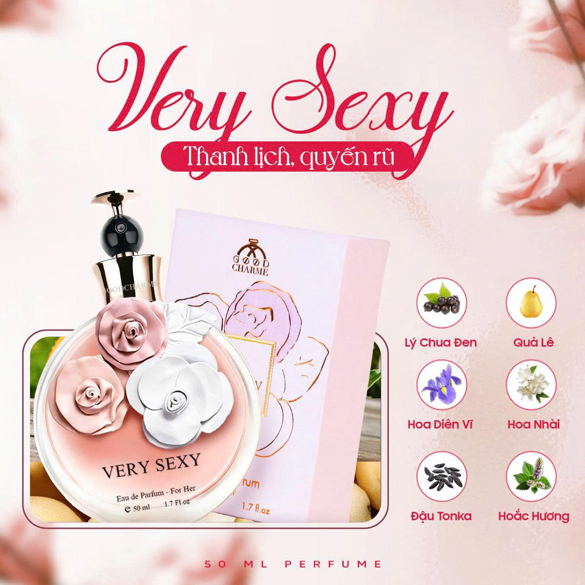 Hình ảnh cho Nước hoa Nữ Good Charme Very Sexy 50ml