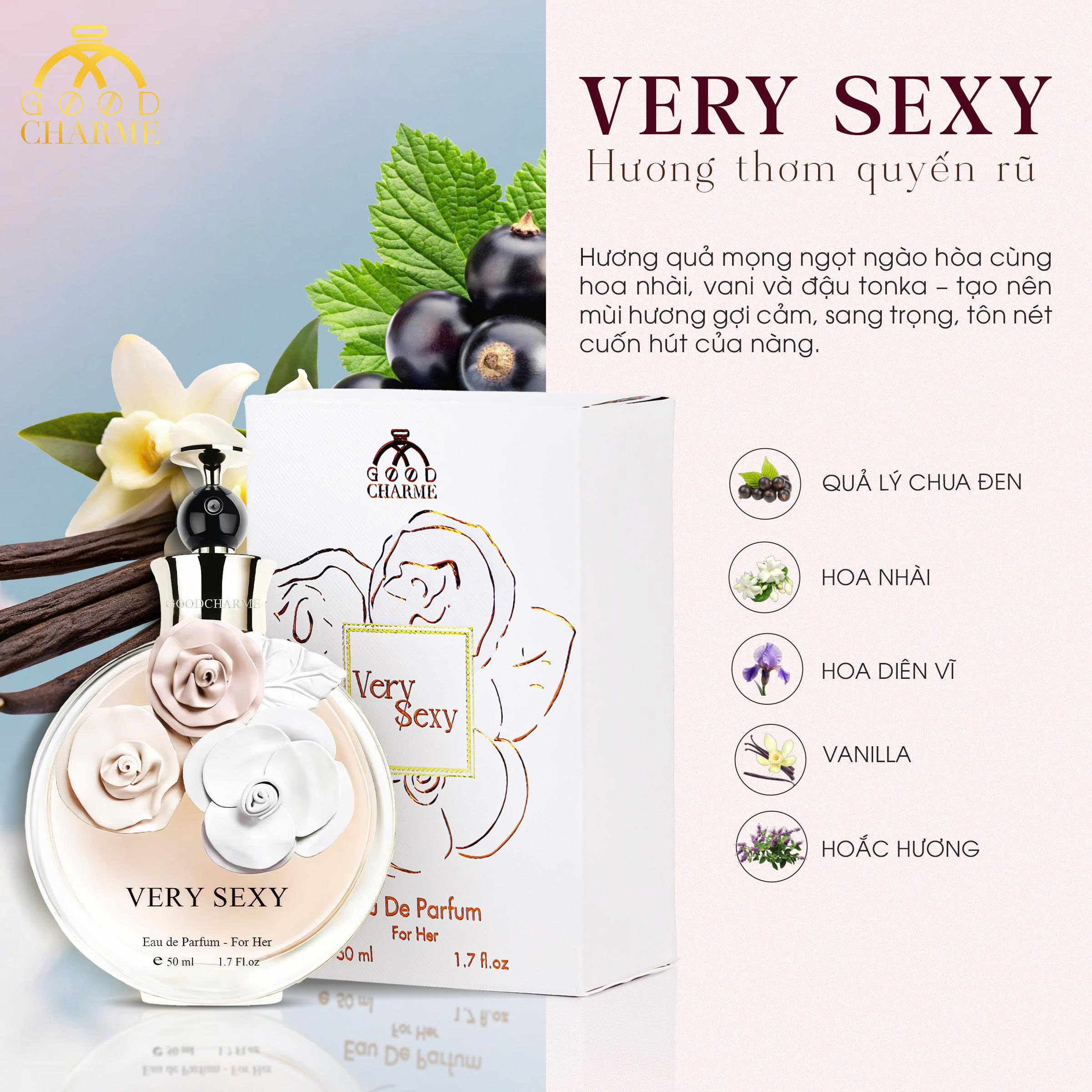 Hình ảnh cho Nước hoa Nữ Good Charme Very Sexy 50ml