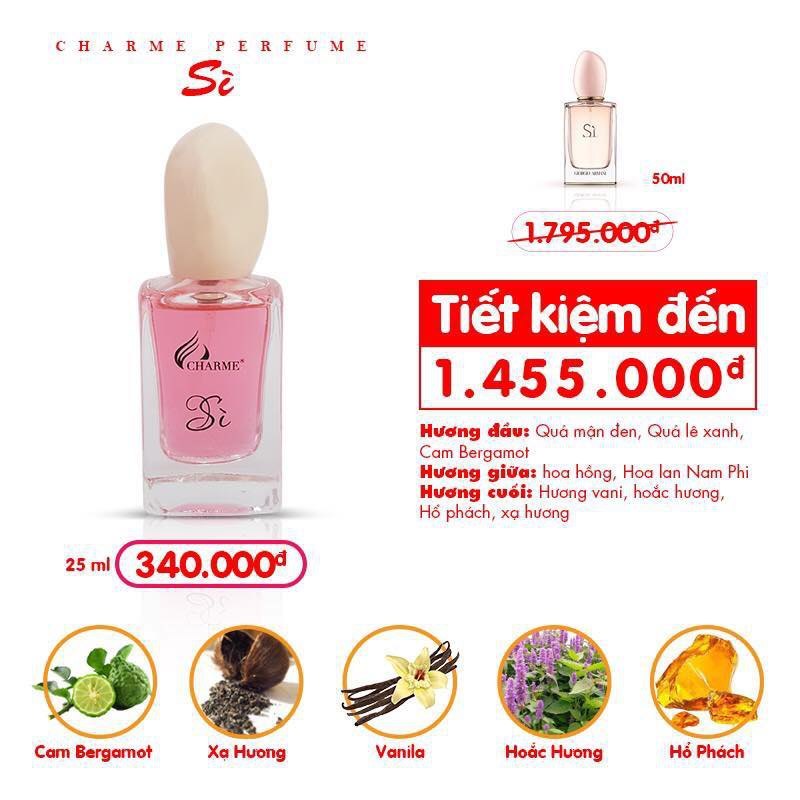 Nước Hoa Nữ Charme Sì 25ml