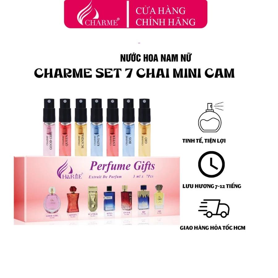 Set Kit Test Nước Hoa Charme Mini 3ml x 7pcs