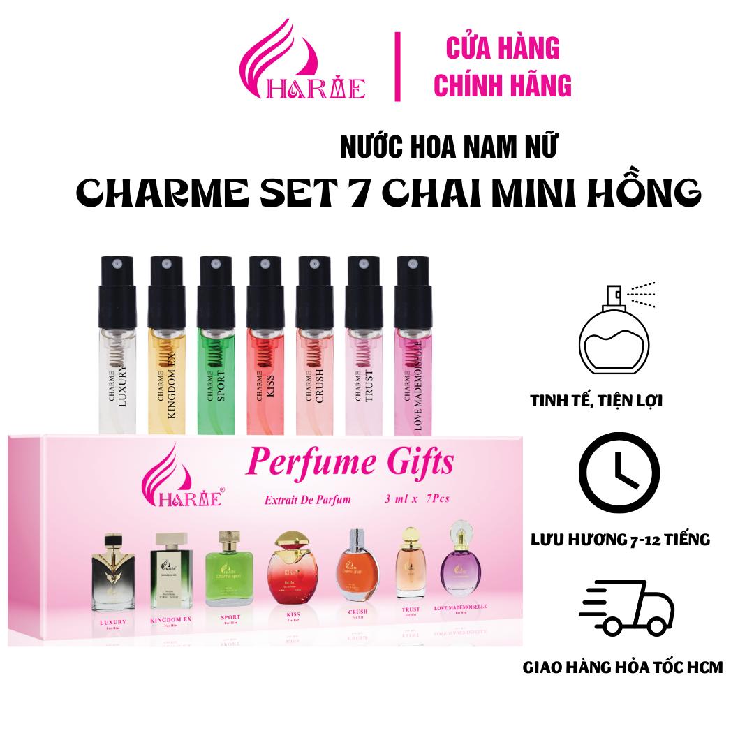 Set Kit Test Nước Hoa Charme Mini 3ml x 7pcs